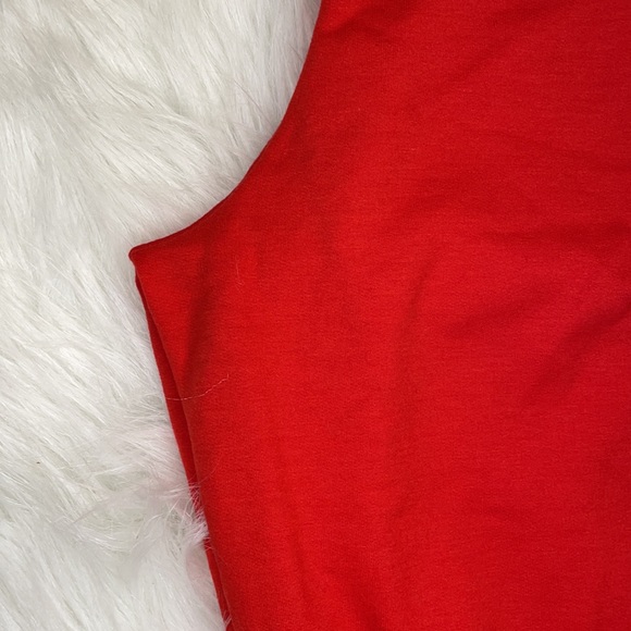 J. ELISE BOUTIQUE PLUS SIZE RED FITTED CARGO JOGGERS SWEATPANTS - Picture 10 of 13